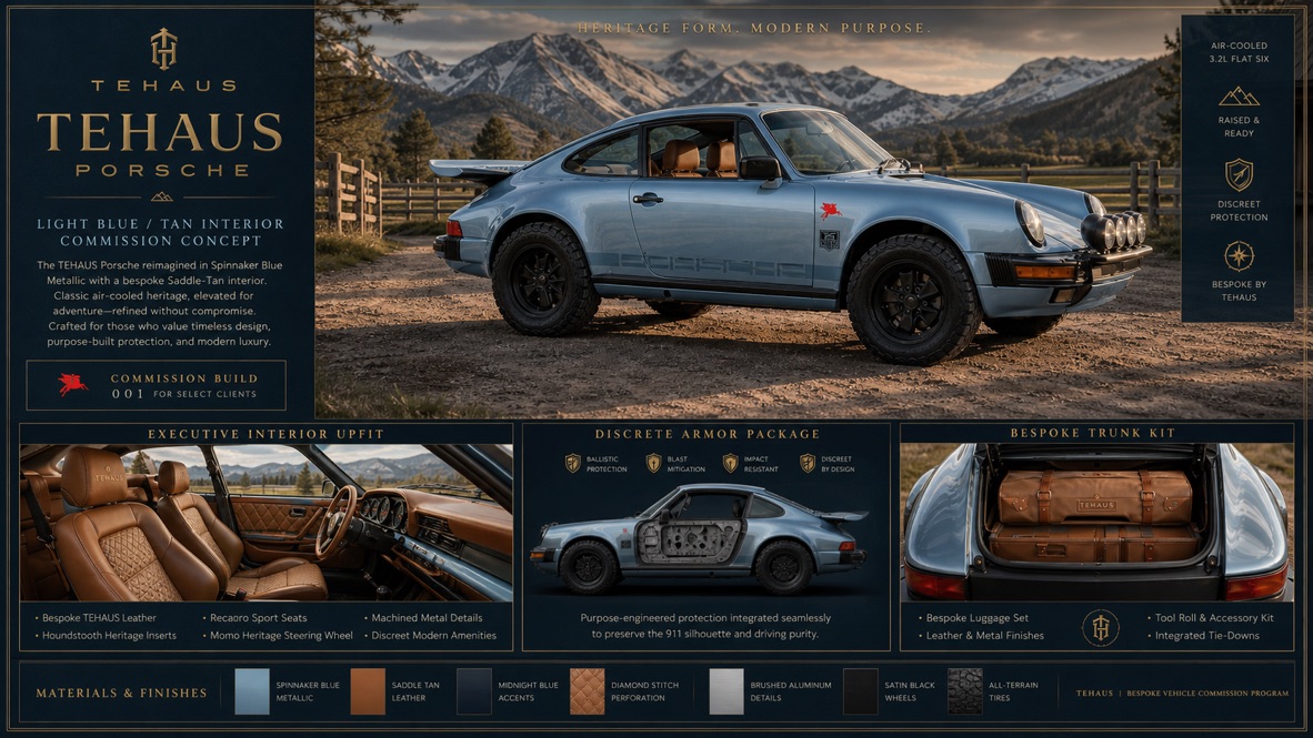 TEHAUS Porsche bespoke commission concept